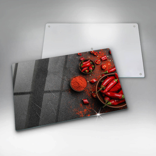 Osłona na płytę indukcyjną Czerwone chili papryki