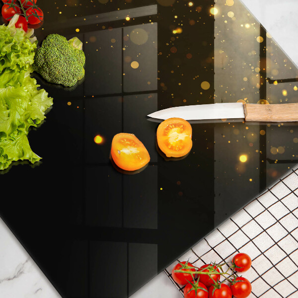 Osłona na płytę indukcyjną Złoty brokat