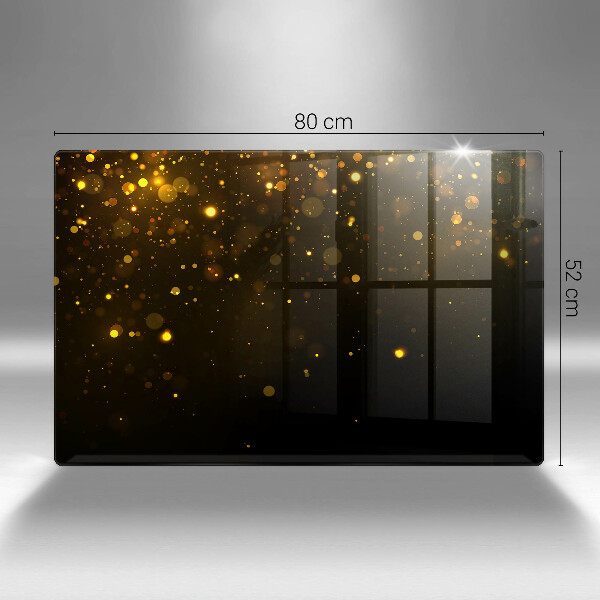 Osłona na płytę indukcyjną Złoty brokat