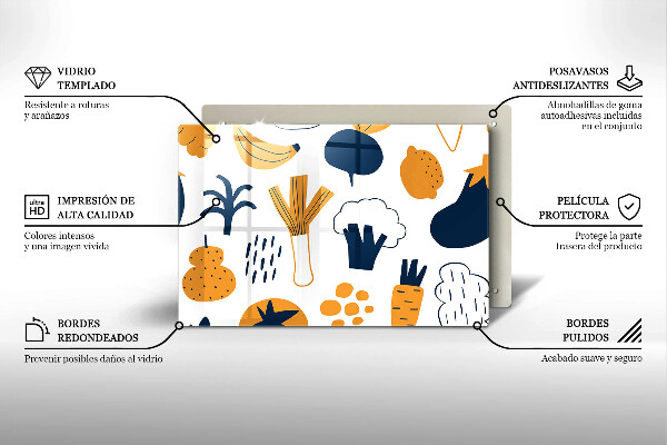 Osłona na płytę indukcyjną Ilustracja jedzenie