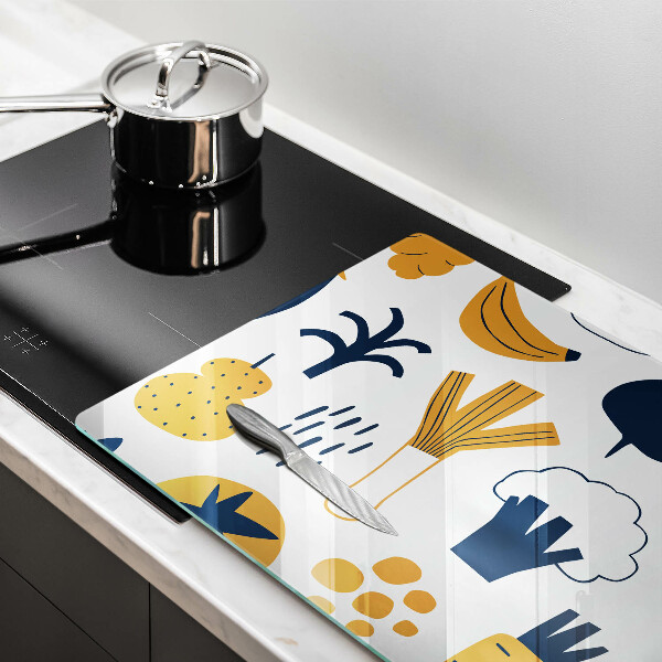 Osłona na płytę indukcyjną Ilustracja jedzenie