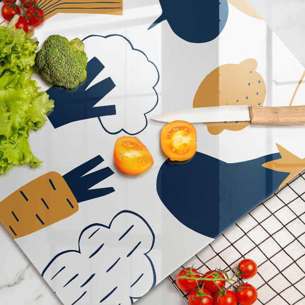 Osłona na płytę indukcyjną Ilustracja jedzenie