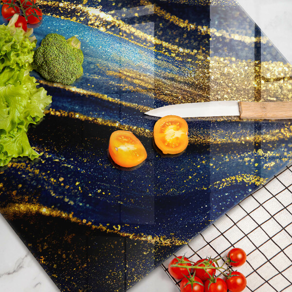 Osłona płyty indukcyjnej Granatowa abstrakcja