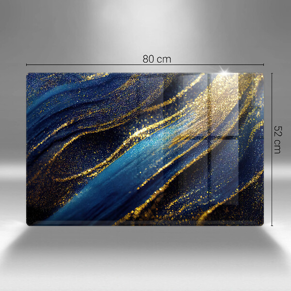 Osłona płyty indukcyjnej Granatowa abstrakcja