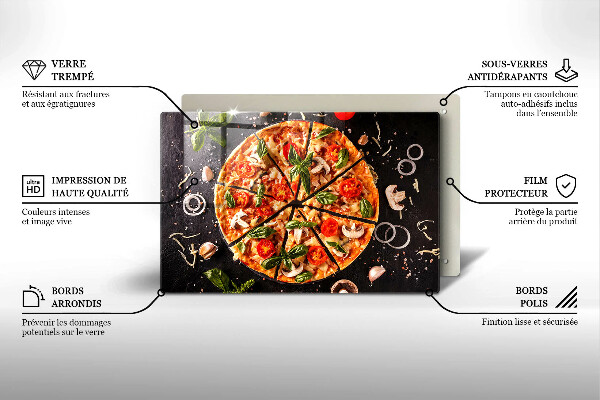 Osłona płyty indukcyjnej Pizza z pieczarkami