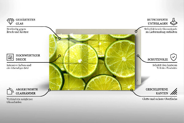 Osłona płyty indukcyjnej Plasterki limonki