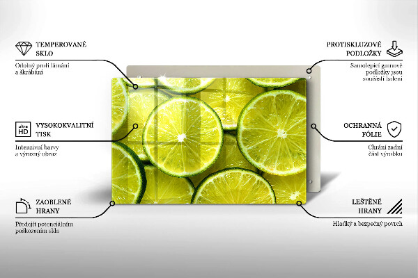 Osłona płyty indukcyjnej Plasterki limonki