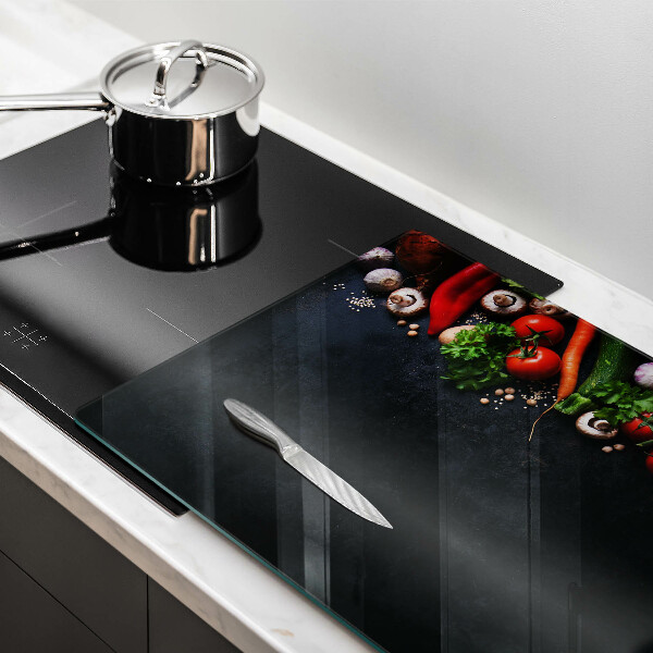 Osłona płyty indukcyjnej Kolorowe warzywa