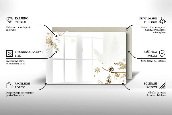 Osłona płyty indukcyjnej Zimowe dekoracje