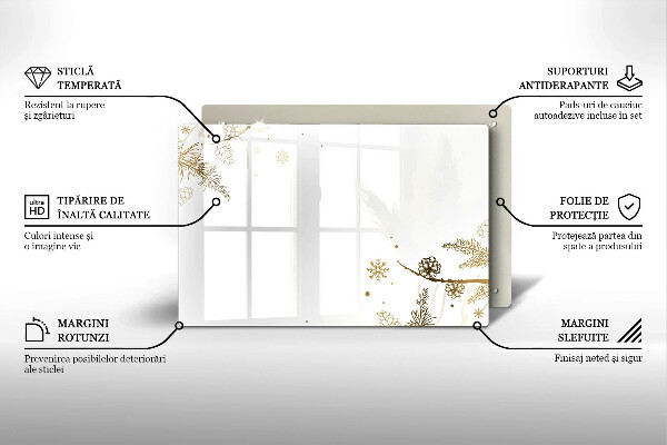 Osłona płyty indukcyjnej Zimowe dekoracje