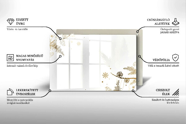 Osłona płyty indukcyjnej Zimowe dekoracje