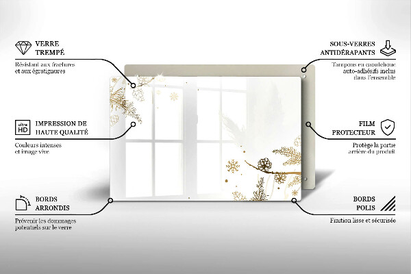 Osłona płyty indukcyjnej Zimowe dekoracje