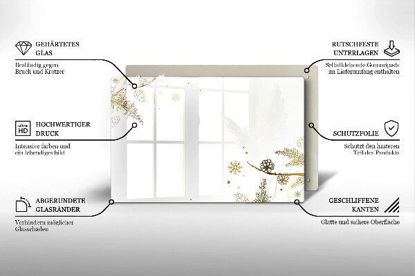 Osłona płyty indukcyjnej Zimowe dekoracje