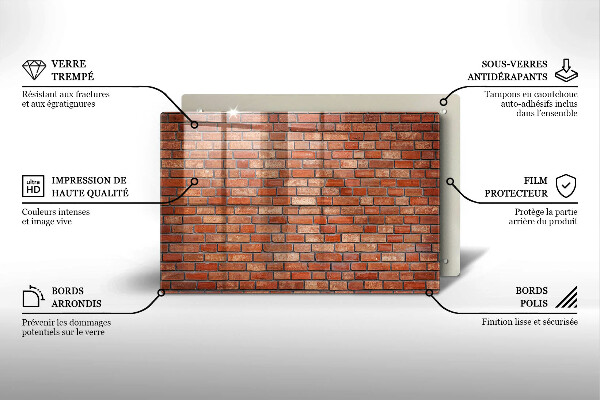 Osłona na ścianę do kuchni Ceglana ściana mur