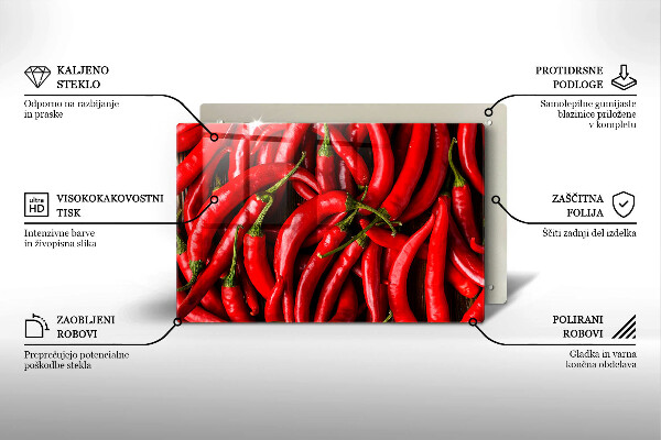 Osłona płyty indukcyjnej Ostre chili papryki