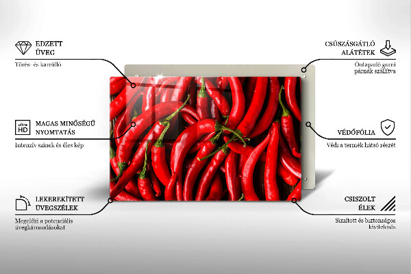 Osłona płyty indukcyjnej Ostre chili papryki