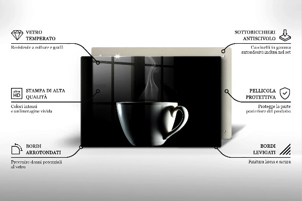 Osłona na płytę indukcyjną Filiżanka herbaty