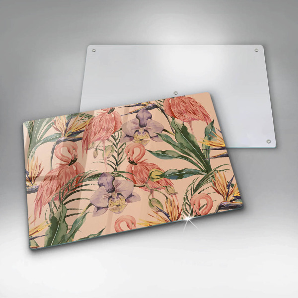 Osłona na płytę indukcyjną Ilustracja flamingi