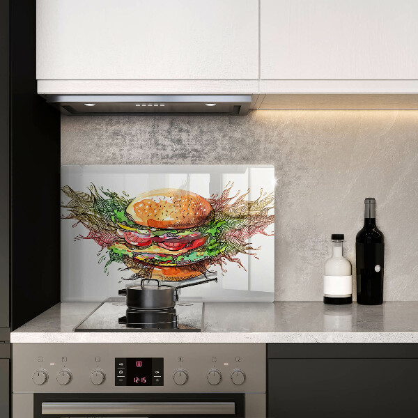 Osłona na płytę indukcyjną Rysunek hamburger