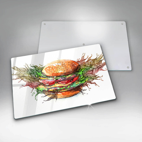 Osłona na płytę indukcyjną Rysunek hamburger