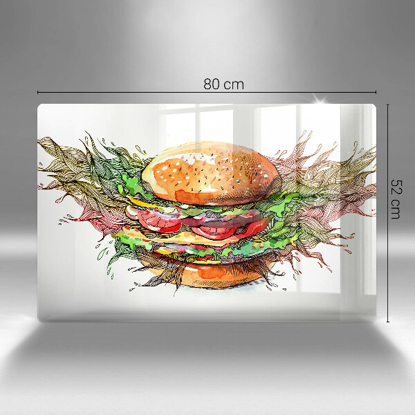 Osłona na płytę indukcyjną Rysunek hamburger