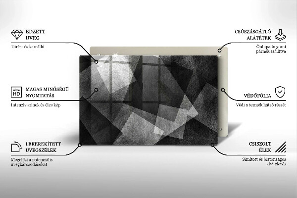 Osłona płyty indukcyjnej Geometryczna abstrakcja