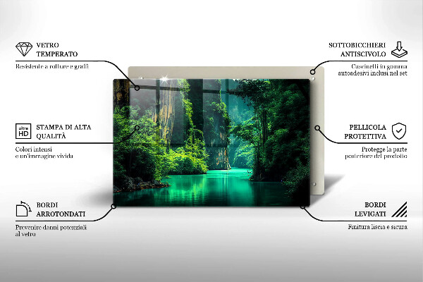 Osłona na płytę indukcyjną Pejzaż laguna