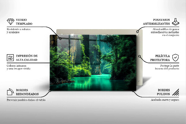 Osłona na płytę indukcyjną Pejzaż laguna