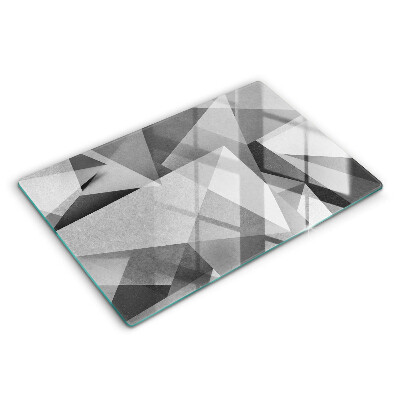 Płyta ochronna na indukcję Betonowa ostra abstrakcja