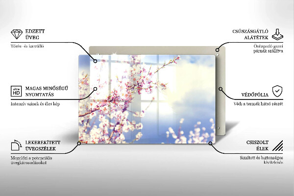 Osłona na płytę indukcyjną Kwitnące drzewo