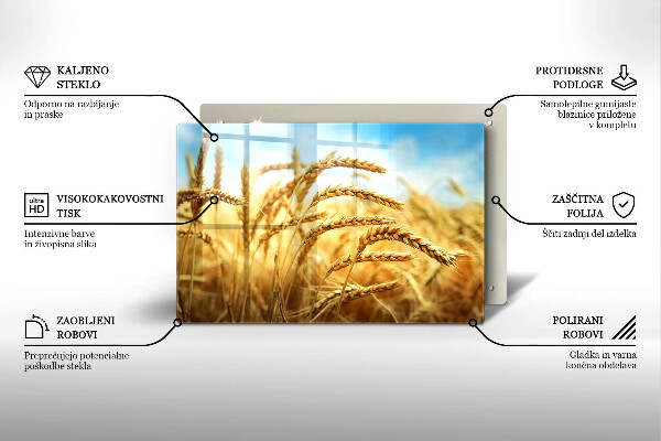 Osłona na płytę indukcyjną Kłosy zbóż na polu