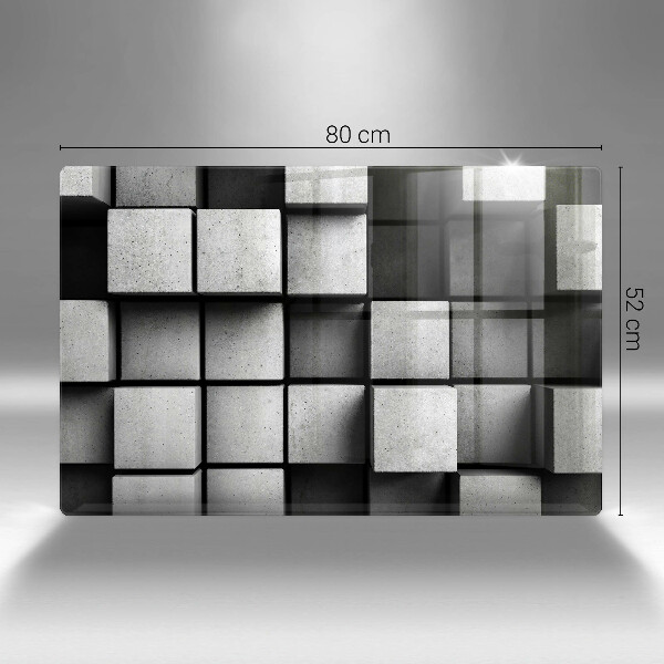 Osłona płyty indukcyjnej Tło geometria 3D