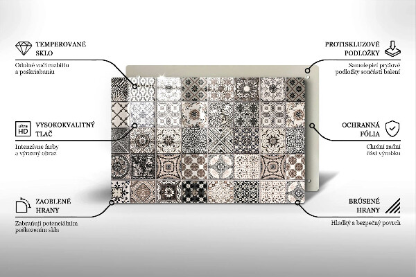 Osłona na płytę indukcyjną Płytki ozdobne kafelki