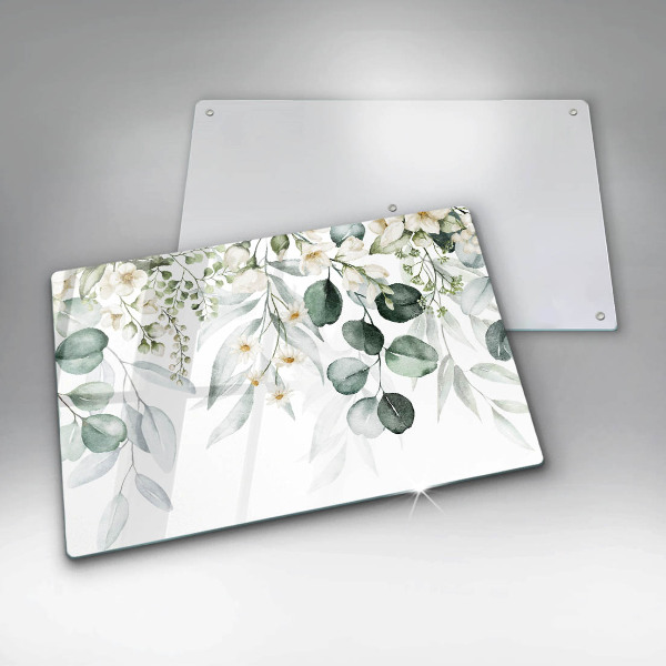 Osłona na płytę indukcyjną Akwarelowe rośliny