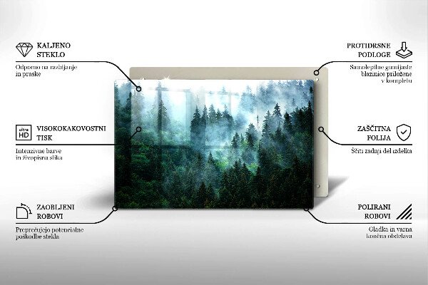 Osłona na płytę indukcyjną Las we mgle