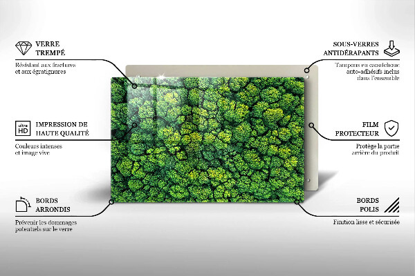 Osłona na płytę indukcyjną Natura rośliny mech
