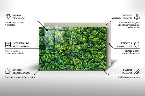 Osłona na płytę indukcyjną Natura rośliny mech