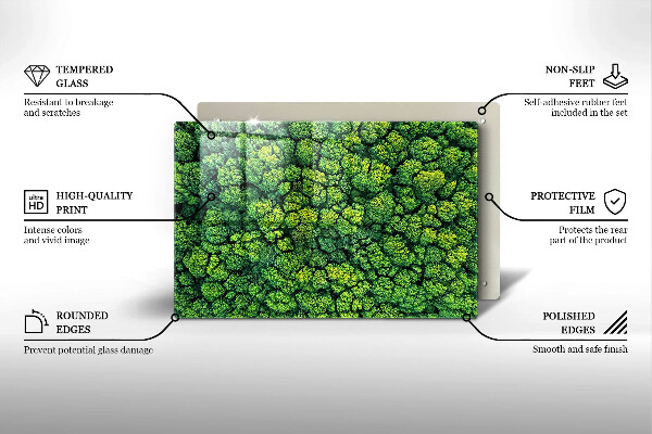 Osłona na płytę indukcyjną Natura rośliny mech