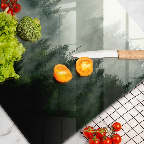 Osłona na płytę indukcyjną Pejzaż zamglony las