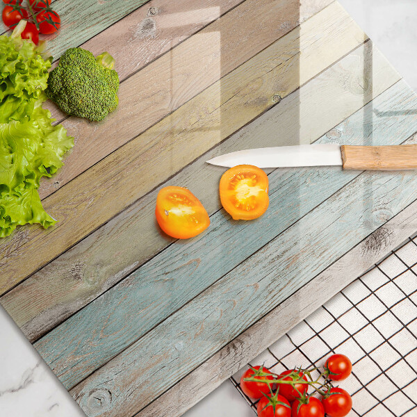 Osłona na płytę indukcyjną Kolorowe deski vintage