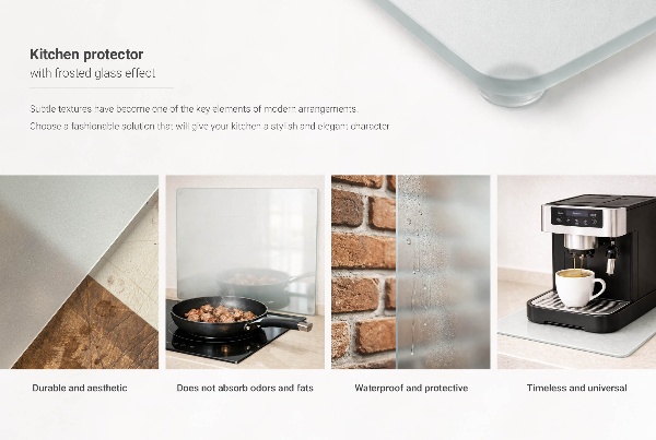 Szkło ochronne na płytę indukcyjną w rozmiarze 80x52 cm