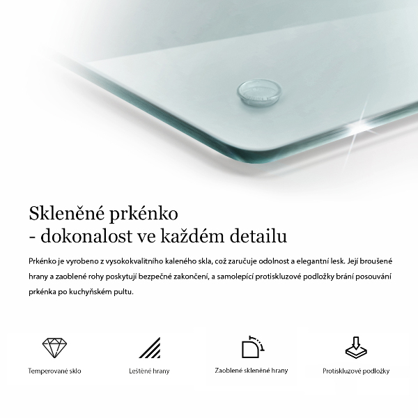 Przezroczysta osłona płyty indukcyjnej 2x30x52 cm