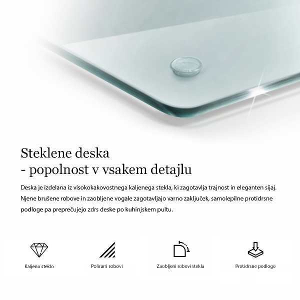 Osłona transparentna na ścianę w kuchni 80x52 cm