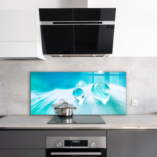 Panel szklany do kuchni Rosa na Delikatnym Piórze