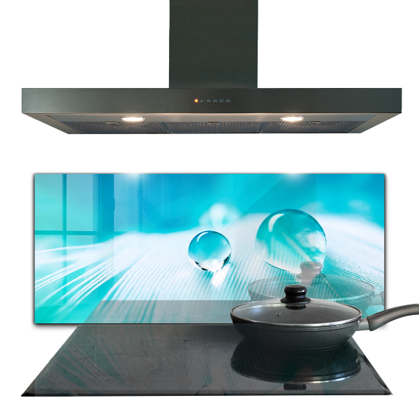 Panel szklany do kuchni Rosa na Delikatnym Piórze