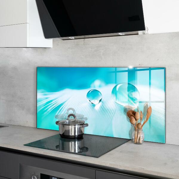 Panel szklany do kuchni Rosa na Delikatnym Piórze