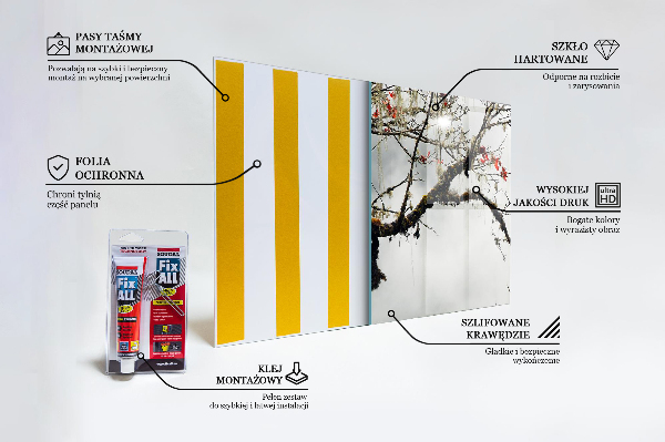 Panel szklany do kuchni Krajobraz Spokój Ducha