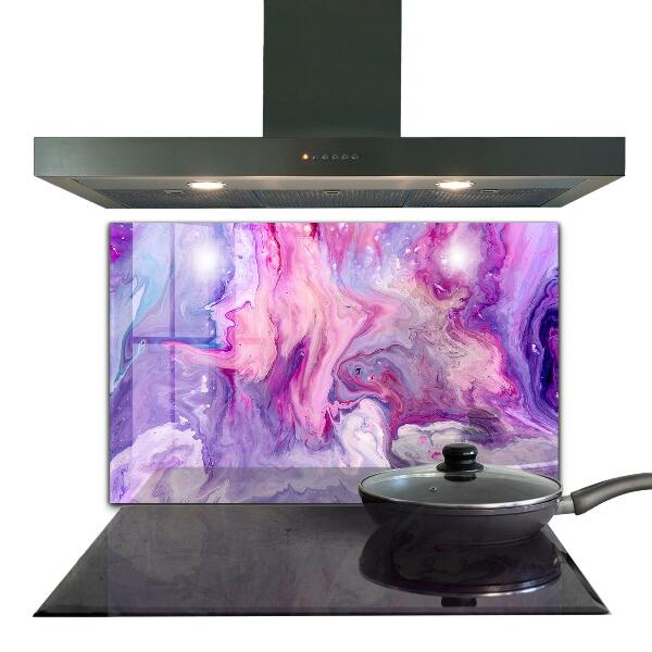 Szkło ozdobne do kuchni Różowa Abstrakcja