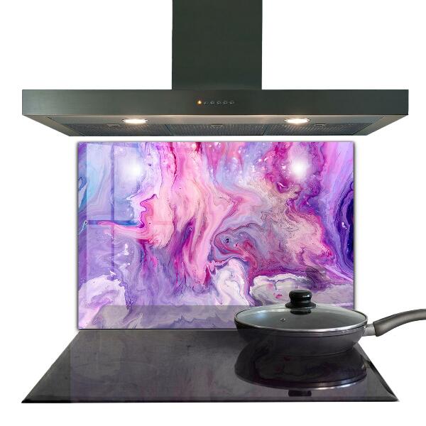 Szkło ozdobne do kuchni Różowa Abstrakcja