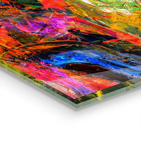 Panel szklany do kuchni Wybuch Kolorów